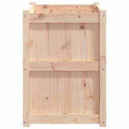 Berkfield Home Beautiful Garden Planter 90x50x70 cm Solid Wood Pine in Light Tan - Size: 90 x 50 x 70 cm - thumbnail 6