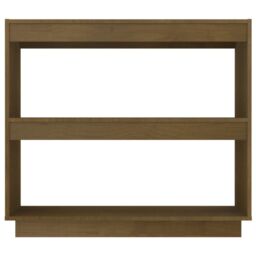 Berkfield Home Book Cabinet Honey Brown 80x35x71 cm Solid Pinewood - Size: 80 x 35 x 71 cm - thumbnail 5