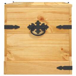 Berkfield Home Storage Chest Mexican Pine Corona Range 91x49.5x47 cm in Tan - thumbnail 5