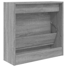 Berkfield Home Shoe Cabinet Grey Sonoma 60x21x57 cm Engineered Wood - Size: 60 x 21 x 57 cm - thumbnail 7