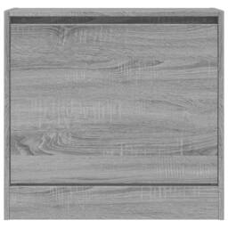 Berkfield Home Shoe Cabinet Grey Sonoma 60x21x57 cm Engineered Wood - Size: 60 x 21 x 57 cm - thumbnail 5