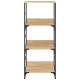 Berkfield Home Bookshelf Sonoma Oak 50x33x117.5 cm Engineered Wood in Brown - thumbnail 4