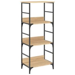 Berkfield Home Bookshelf Sonoma Oak 50x33x117.5 cm Engineered Wood in Brown - thumbnail 2