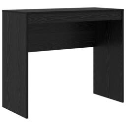 Berkfield Home Writing Desk Black oak Engineered wood 90 x 40 x 76 cm - thumbnail 1