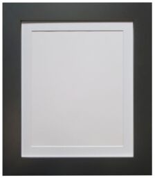 Frames & Mirrors 4U Metro Black Frame with White Mount for Image Size 24 x 18 Inch - thumbnail 1
