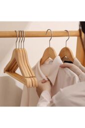20Pcs Wood Clothes Hangers Set Classic - thumbnail 3