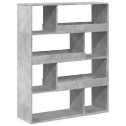 Berkfield Home Bookcase Concrete Grey 100x33x125.5 cm Engineered Wood - thumbnail 1