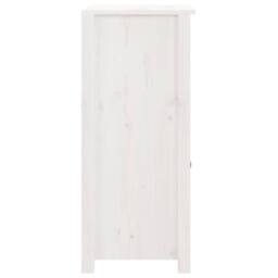 Berkfield Home Sideboards 2 pcs White 40x35x80 cm Solid Wood Pine - Size: 40 x 35 x 80 cm - thumbnail 6