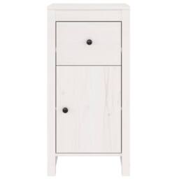 Berkfield Home Sideboards 2 pcs White 40x35x80 cm Solid Wood Pine - Size: 40 x 35 x 80 cm - thumbnail 5