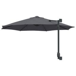 Berkfield Home Wall-mounted Garden Parasol with LEDs Antracite 248 cm - thumbnail 6