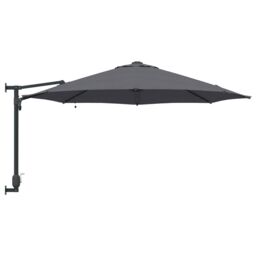 Berkfield Home Wall-mounted Garden Parasol with LEDs Antracite 248 cm - thumbnail 5