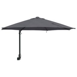 Berkfield Home Wall-mounted Garden Parasol with LEDs Antracite 248 cm - thumbnail 2