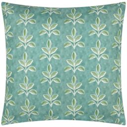 Wylder Viola Reversible Water-Resistant Outdoor Cushion in Duck Egg Blue - thumbnail 2