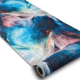 RugsX Anti-Slip Lotus Runner in Blue - Size: 80 cm x 100 cm - thumbnail 2