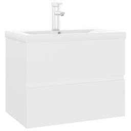 Berkfield Home Sink Cabinet with Built-in Basin White Engineered Wood - thumbnail 3