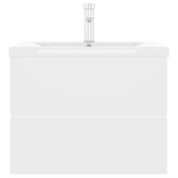 Berkfield Home Sink Cabinet with Built-in Basin White Engineered Wood - thumbnail 4