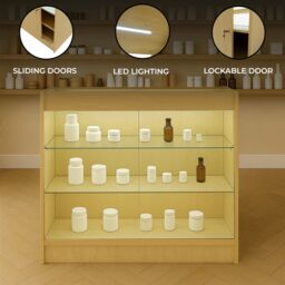 Monstershop LED Retail Shop Counter K900 - Maple in Beige - thumbnail 2