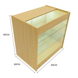 Monstershop LED Retail Shop Counter K900 - Maple in Beige - thumbnail 6