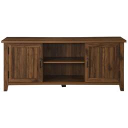 "Centurion Supports RANCH Walnut 6-Shelf Storage Unit up to 65"" Flat Screen TV Cabinet" - thumbnail 6