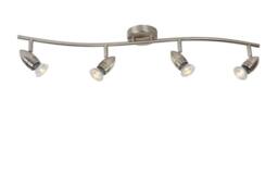 Lucide 'CARO' Non Dimmable Tiltable Indoor LED Ceiling Spotlight Bar GU10 in Grey