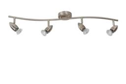 Lucide 'CARO' Non Dimmable Tiltable Indoor LED Ceiling Spotlight Bar GU10 in Grey - thumbnail 2