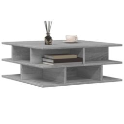 Berkfield Home Coffee Table Grey Sonoma 70x70x29 cm Engineered Wood - Size: 70 x 70 x 29 cm - thumbnail 4