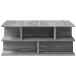 Berkfield Home Coffee Table Grey Sonoma 70x70x29 cm Engineered Wood - Size: 70 x 70 x 29 cm - thumbnail 6