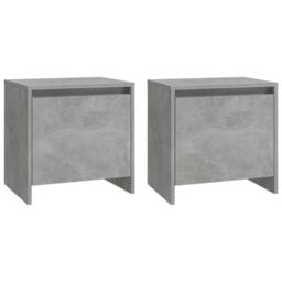 Berkfield Home Bedside Cabinets 2 pcs Concrete Grey 45x34x44.5 cm Engineered Wood - thumbnail 2