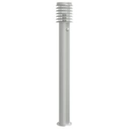 Berkfield Home Outdoor Floor Lamp with Sensor Silver 110cm Stainless Steel - thumbnail 3