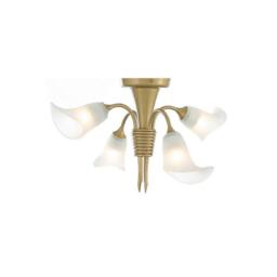 Netlighting Ancona Semi Flush 4 Light G9 Satin French Gold