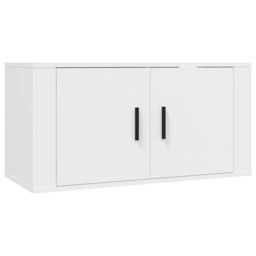Berkfield Home 3 Piece TV Cabinet Set White Engineered Wood - thumbnail 4