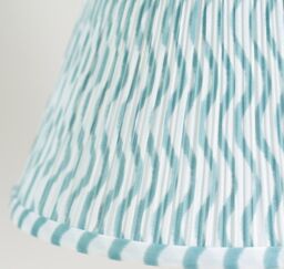 ValueLights Riza Tapered Fabric Pleated Easy Fit Large Lamp Shade in Green - thumbnail 3
