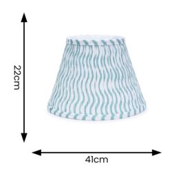 ValueLights Riza Tapered Fabric Pleated Easy Fit Large Lamp Shade in Green - thumbnail 6