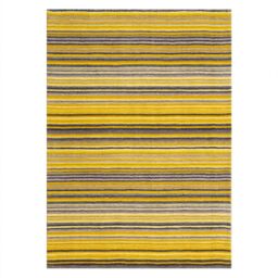 The Rug Shop UK Yellow Handmade Modern Easy to clean Striped Area Rug - Size: 160 cm x 230 cm - thumbnail 4