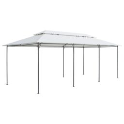 Berkfield Home Gazebo 600x298x270 cm White 180g/m ² - Size: 600 x 298 x 270 cm