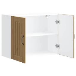 Berkfield Home Kitchen Wall Cabinet Lucca Artisan Oak Engineered Wood in Brown - thumbnail 5