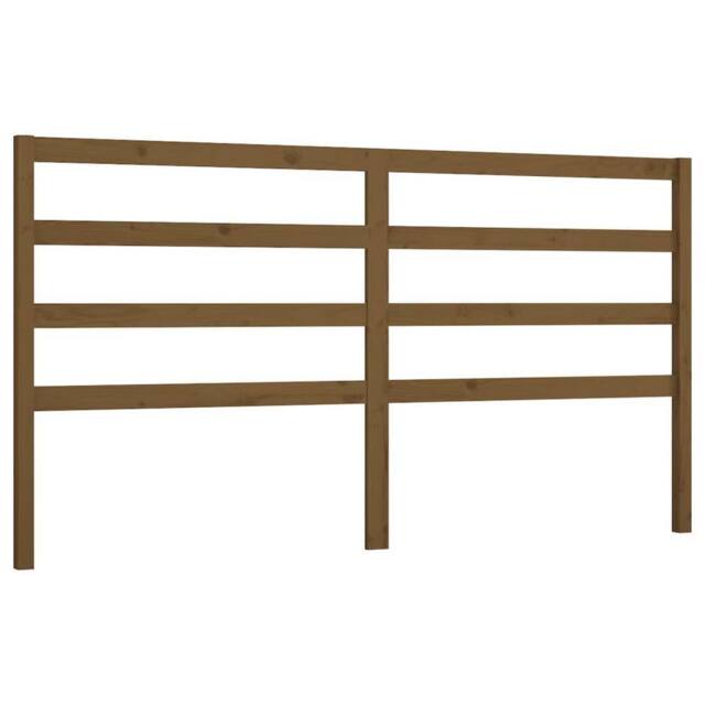 Berkfield Home Bed Headboard Honey Brown 206x4x100 cm Solid Wood Pine - Size: 206 x 4 x 100 cm - image 1