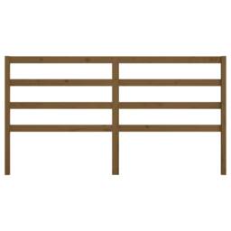 Berkfield Home Bed Headboard Honey Brown 206x4x100 cm Solid Wood Pine - Size: 206 x 4 x 100 cm - thumbnail 4