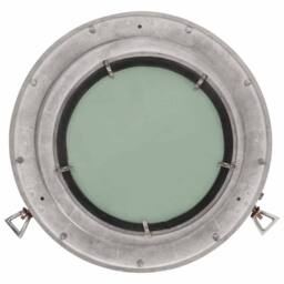 Berkfield Home vidaXL¬†Porthole Mirror¬†Wall Hanging¬†√ò38 cm¬†Aluminium & Glass in Silver - thumbnail 3