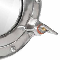 Berkfield Home vidaXL¬†Porthole Mirror¬†Wall Hanging¬†√ò38 cm¬†Aluminium & Glass in Silver - thumbnail 6