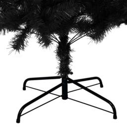 Berkfield Home Artificial Christmas Tree with Stand Black 180 cm PVC - thumbnail 6