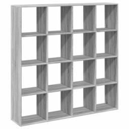 Berkfield Home Classic Book Cabinet Grey Sonoma 137.5x29x137.5 cm Engineered Wood - thumbnail 7