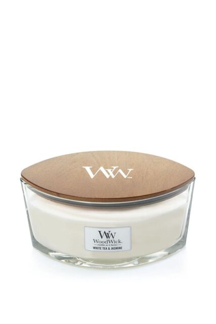 Woodwick Women's White Tea & Jasmine Ellipse Candle