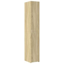 Berkfield Home Highboard Sonoma Oak 30x42.5x185 cm Engineered Wood in Brown - thumbnail 2