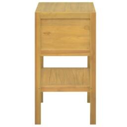 Berkfield Home Bathroom Cabinet 60x40x75 cm Solid Wood Teak in Brown - Size: 60 x 40 x 75 cm - thumbnail 4