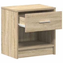 Berkfield Home Bedside Cabinet with Drawer Sonoma Oak 39x28x41 cm in Brown - Size: 39 x 28 x 41 cm - thumbnail 5
