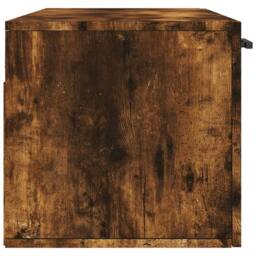 Berkfield Home Wall Cabinet Smoked Oak 100x36.5x35 cm Engineered Wood in Brown - thumbnail 7
