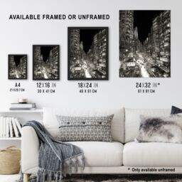"Artery8 Downtown Tokyo Sketch Cityscape Pen & Ink Drawing Japan Black White Large Wall Art Poster Print Thick Paper 18X24 Inch - Size: W18"" x H24""" - thumbnail 3