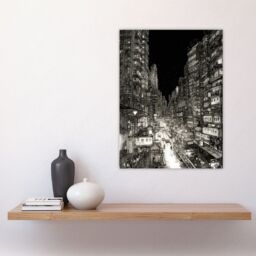 "Artery8 Downtown Tokyo Sketch Cityscape Pen & Ink Drawing Japan Black White Large Wall Art Poster Print Thick Paper 18X24 Inch - Size: W18"" x H24""" - thumbnail 4