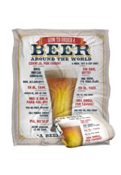 Retrorocket Studio Beer Around The World Silky Touch Super Soft Throw Blanket 152 X 127 cm in White - thumbnail 2